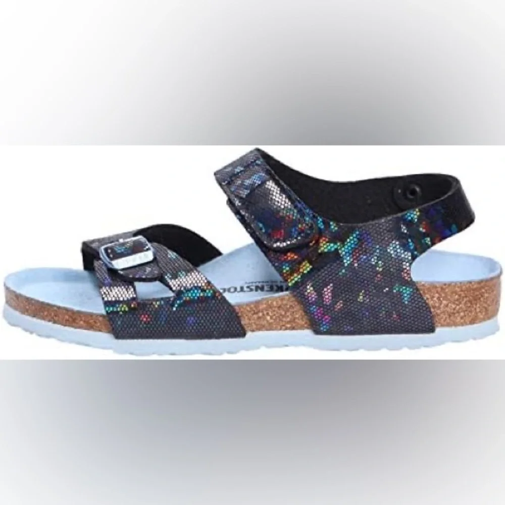 BIRKENSTOCK kids  Colorado Microfibre Hologram Black Blue Sandal